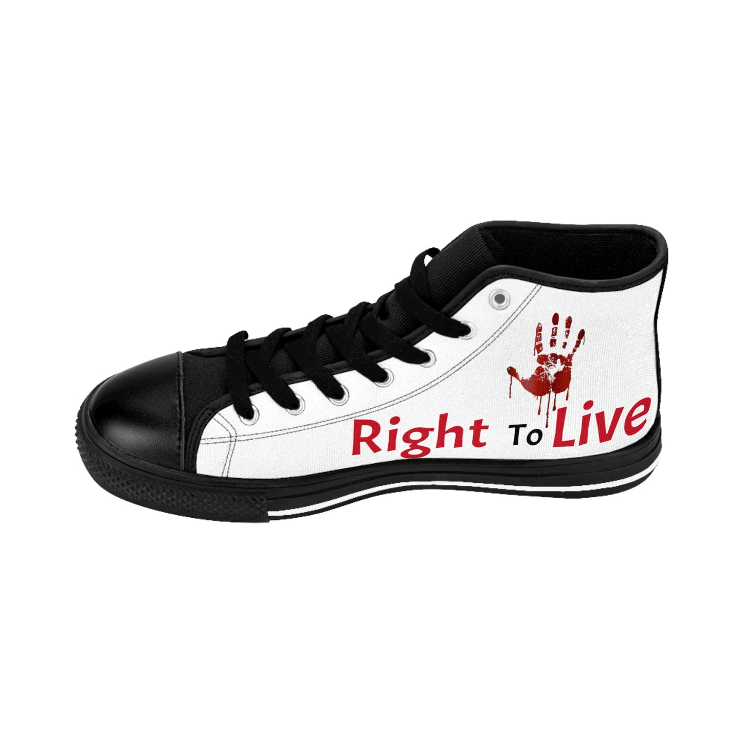 THE GHOST 1 | LeftToDieRightToLive ™️ | The Mind, Body & Soul Collection |  Women's High-Top Sneakers