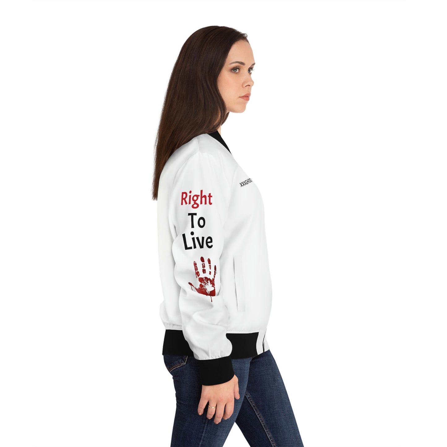 XXXGHOST BOMBER JACKET | Womens | Left To Die Right To Live ™ | The Mind, Body & Soul Collection